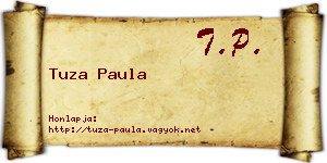 Tuza Paula névjegykártya